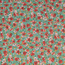 Charger l'image dans la galerie, Jersey - Fleurs sur fond vert