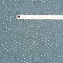 Charger l'image dans la galerie, Double Gaze - Verte à pois blancs