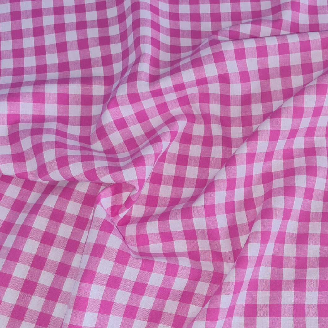 Coton - Vichy Fuschia