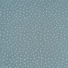 Charger l&#39;image dans la galerie, Double Gaze - Verte à pois blancs
