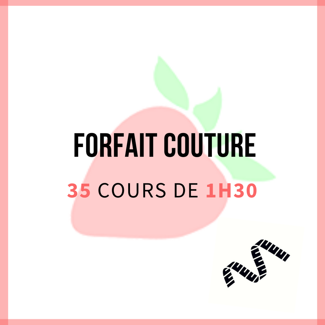 Forfait Couture </p> Carte 35 séances